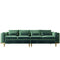 Four seats Dark Green Flannel