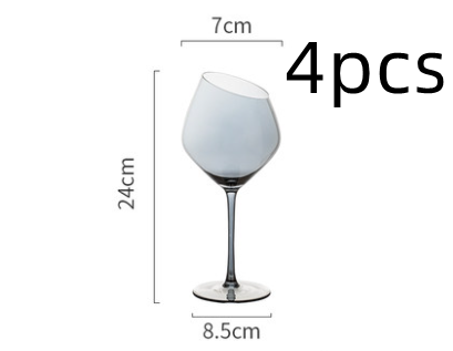 Copa de Vino Cristal Premium con Boca Oblicua - Juego de Copas para Vino Tinto y Champagne - Image 9