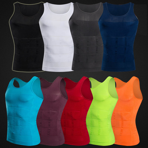 Chaleco Modelador de Alta Densidad 70D para Hombre - Efecto Vientre Plano