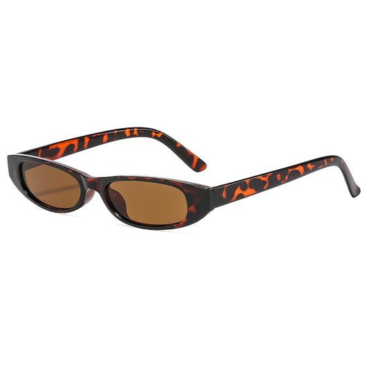 Yellow retro small frame sunglasses with translucent frames and matching yellow lenses on a white background. - Image 3