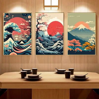 Cuadro Decorativo Amanecer con Flores de Cerezo para Sala y Dormitorio - Image 10