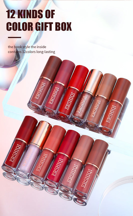 Set de 12 Brillos Labiales de Larga Duración con Acabado Mate - Image 9