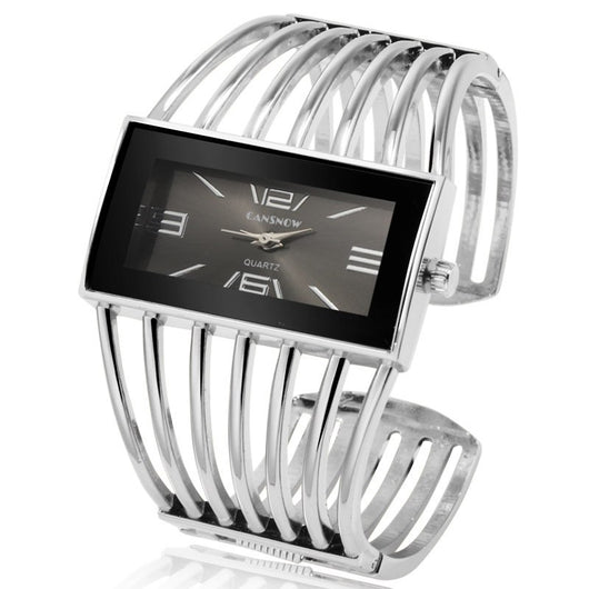 Reloj de Pulsera Lujo Mujer Oro Rosa - Pulsera Brazalete Elegante - Image 6
