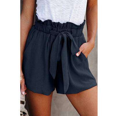Pantalones Cortos Casuales para Mujer Cintura Alta Holgados Verano - Image 9