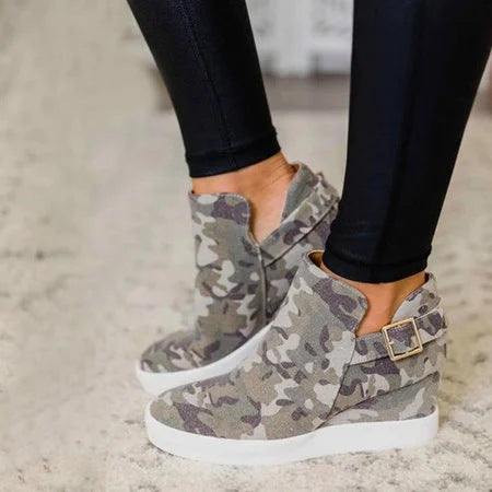 Zapatos de Camuflaje Estampado Leopardo