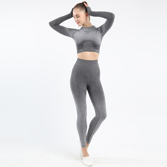 Leggings Levantacaderas con Mangas Largas Seamless para Yoga y Fitness - Image 2