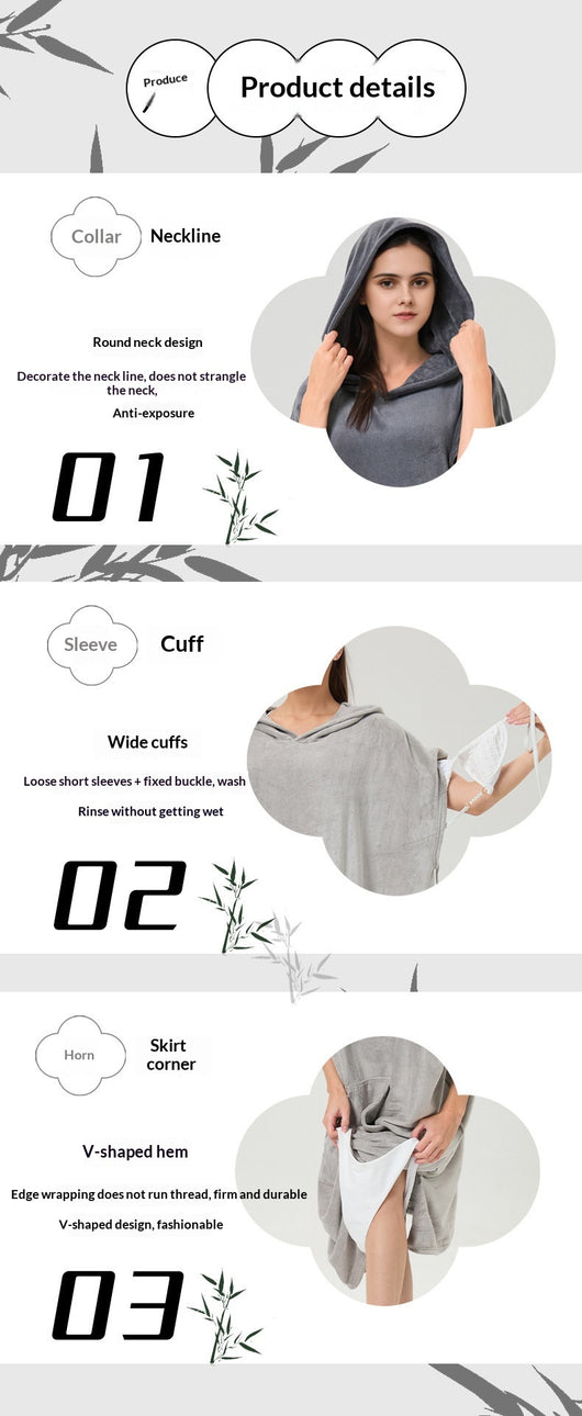 Poncho Toalla Multifuncional Absorbente de Secado Rápido - Image 13