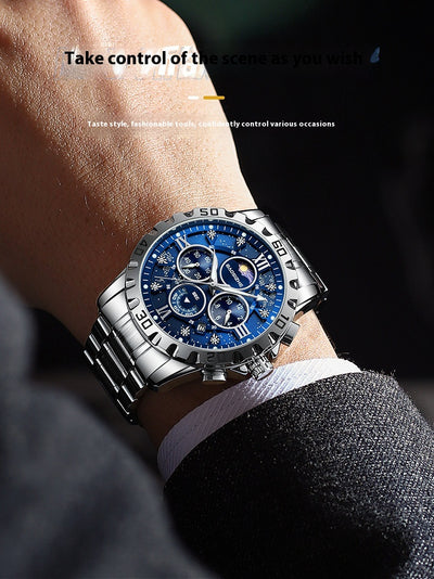 Reloj de Cuarzo Luminoso Impermeable para Hombre - Elegancia Profesional - Image 17