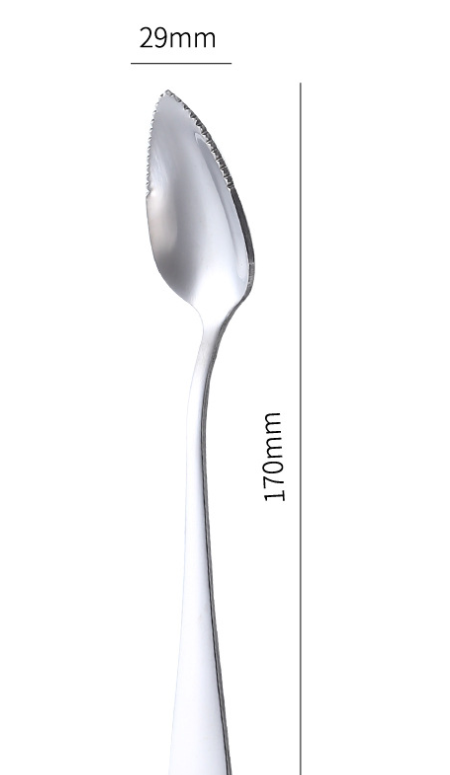 Cuchara para Frutas Acero Inoxidable con Borde Serrado - Image 9