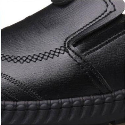 Zapatos Casuales de Cuero PU sin Cordones para Hombre - Image 3