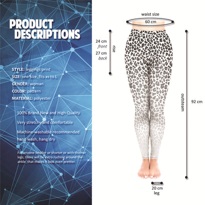 Pantalones Estampado Leopardo Blanco y Negro - Image 3