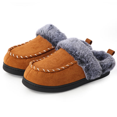 Zapatillas de Casa Otoño Invierno con Diseño Desgastado y Boca de Pelaje para Hombre - Image 8