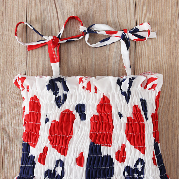 Vestido Infantil con Estampado de Amor Europeo y Americano