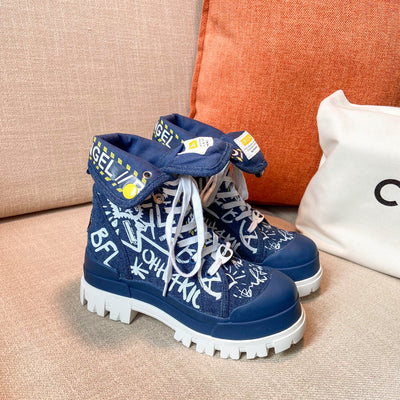 Botas de Lona con Estilo Graffiti - Image 6