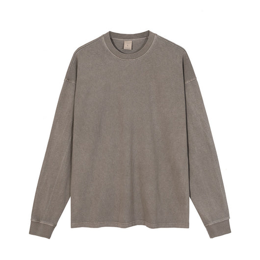 Camiseta Vintage Lavada Oversized de Manga Larga Premium - Image 10