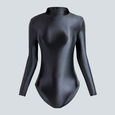 Traje de Baño Ajustado Brillante de Corte Alto - Image 32