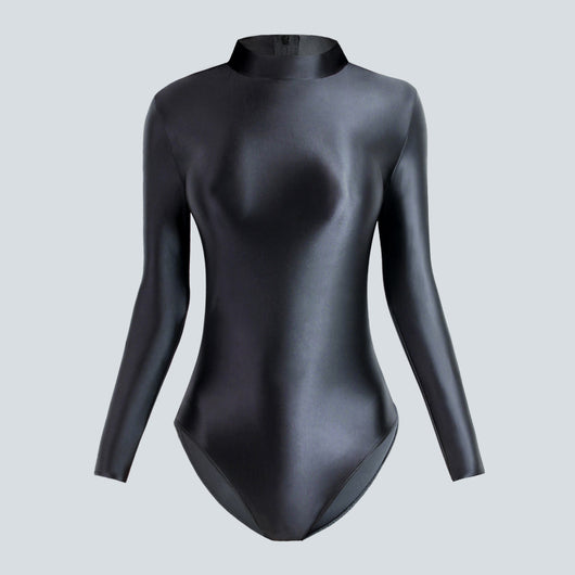 Traje de Baño Ajustado Brillante de Corte Alto - Image 32