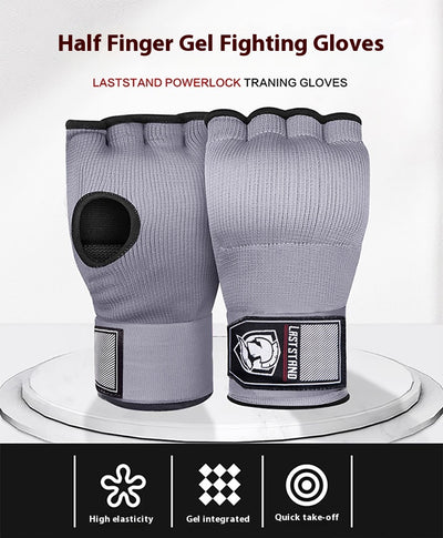 Guantes de Boxeo Medio Dedo con Vendaje Rápido y Protector de Mano - Image 14