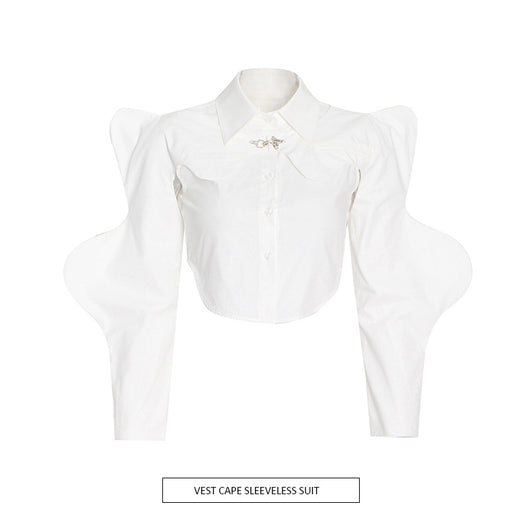 Blusa Sin Mangas Corta de Color Sólido - Estilo Moderno y Versátil - Image 9