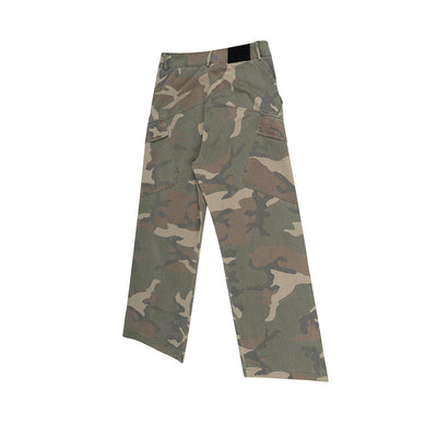 Jeans Anchos Tipo Cargo con Estampado Camuflaje y Bota Levemente Acampanada - Image 12