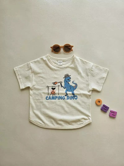 Playera de Algodón con Diseño Dinosaurio de Manga Corta - Image 6