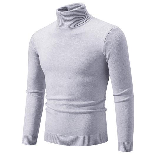 Suéter Cuello Alto Básico para Hombre - Estilo Europeo y Americano - Image 9