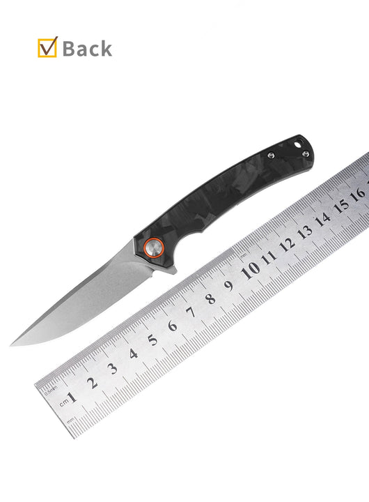 Cuchillo de Acero D2 con Fibra de Carbono para Camping y Aventura - Image 12