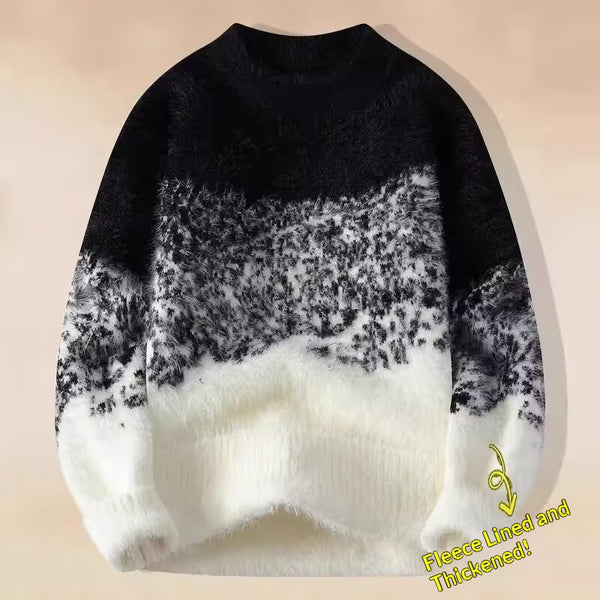 Suéter de Forro Polar Degradado para Hombre - Tejido Tipo Mink