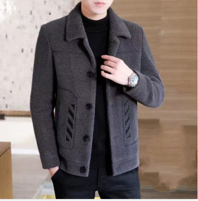 Abrigo de Lana Corto para Hombre - Chaqueta Acolchada Otoño Invierno - Image 8