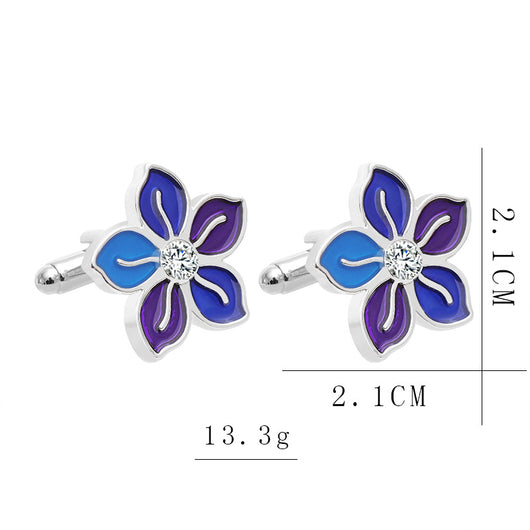 Gemelos Floral Francés Elegante para Hombre - Image 5