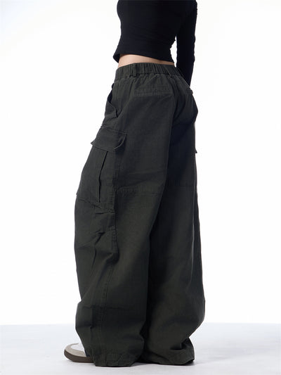 Pantalones Cargo Holgados para Mujer con Bolsillos Múltiples - Image 17