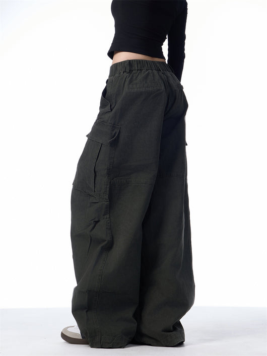 Pantalones Cargo Holgados para Mujer con Bolsillos Múltiples - Image 17