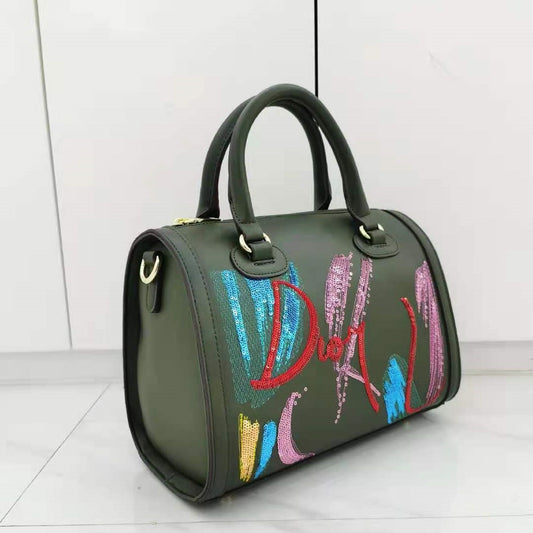 Bolsa Mensajera de Moda con Bordado de Lentejuelas para Mujer