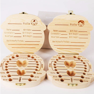 Caja de Madera Organizadora de Dientes para Bebés y Niños - Image 6
