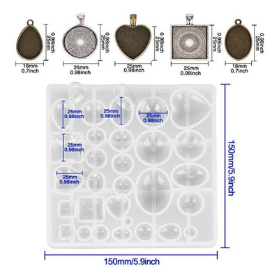 Kit Completo de Moldes de Silicona para Joyería DIY con Resina Epoxi - Image 2