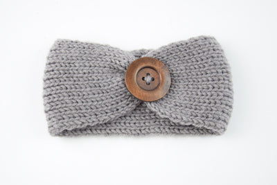 Diadema de lana tejida a mano para bebé - Image 9