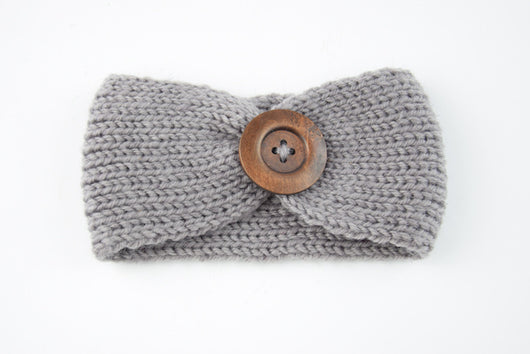 Diadema de lana tejida a mano para bebé - Image 9