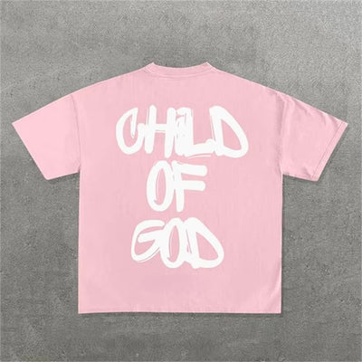 Camiseta Oversized Hombre Patrón Letras Personalidad - Image 14
