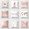 Funda de Almohada para Sofá Rosa