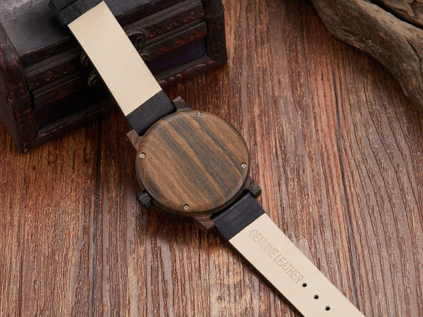 Reloj de Madera con Brújula Multifuncional