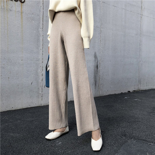 Pantalones anchos de punto holgado - Image 13