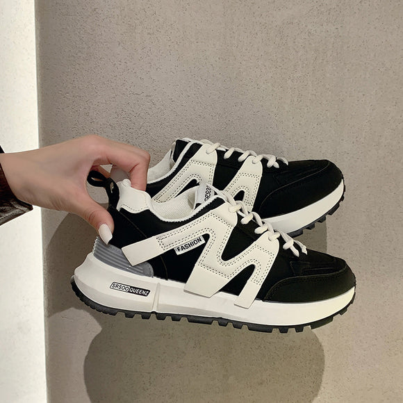 Zapatillas de Entrenamiento Retro Ligeras Estilo Papá - Diseño Alemán para Mujer