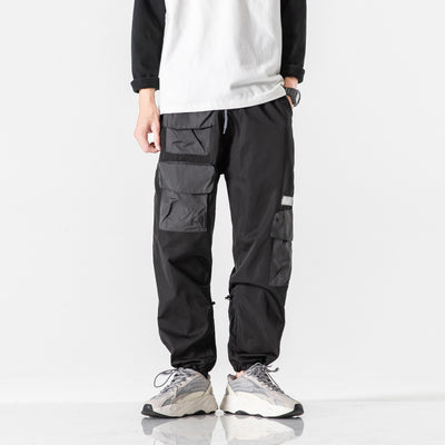 Pantalones Deportivos Funcionales Holgados con Múltiples Bolsillos