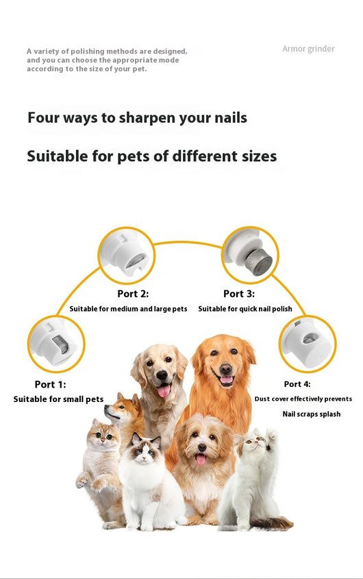 Cortauñas Eléctrico para Mascotas con Luz LED y Cubierta Protectora - Image 18