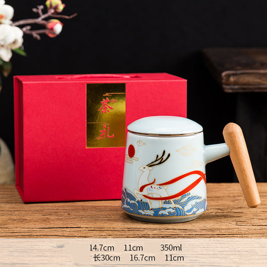 Taza de Oficina de Cerámica con Filtro de Té e Infusor Integrado - Image 3