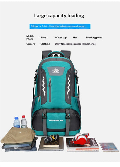 Mochila de Trekking de Gran Capacidad para Aventuras Outdoor - Image 17