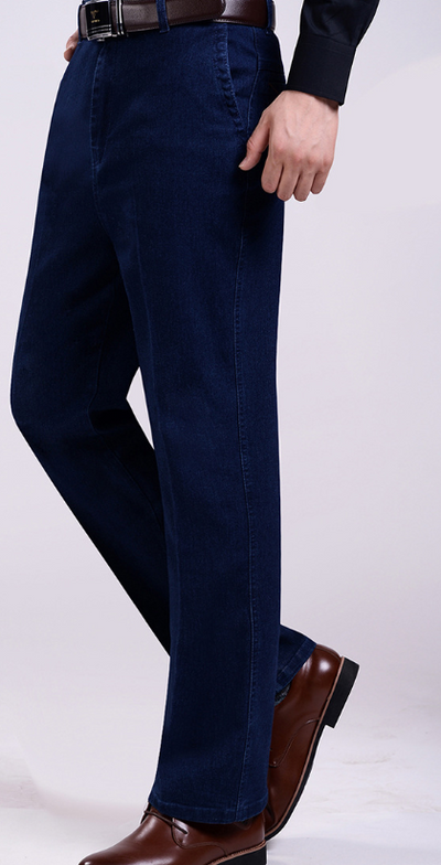 Jeans Elásticos para Hombre Mayor - Cintura Cómoda y Ajuste Holgado - Image 3