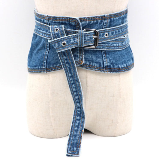 Chamarra Túnica Denim para Mujer con Detalles Decorativos - Image 3