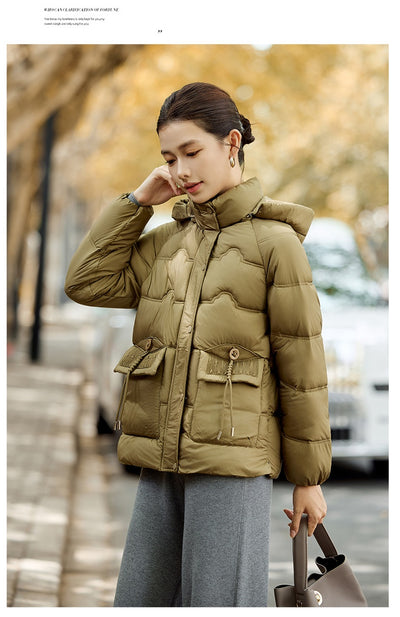 Abrigo de Algodón Acolchado con Capucha para Mujer Adulta - Image 36