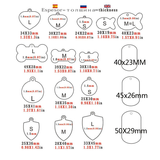 Placa de Identificación para Perro en Acero Inoxidable Personalizada - Image 3